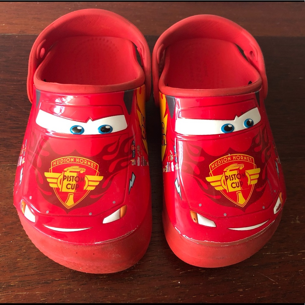 Lightning McQueen Crocs Size 11